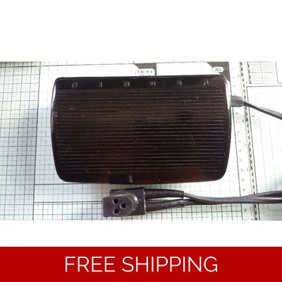 Singer Clam style Foot Control and lead PAT Tested title=